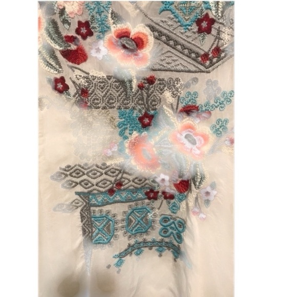 10. Johnny Was Freyja Freyja Embroidered Blouse S - Picture 8 of 16